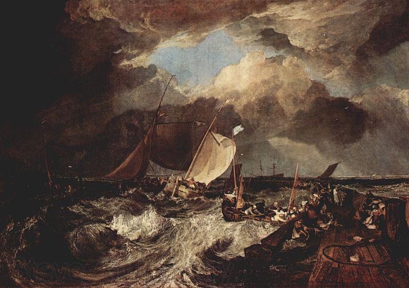 Joseph Mallord William Turner Calais Pier Norge oil painting art